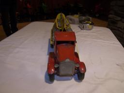 Tin Every Bottle Coca Cola Sterlized Truck w/10 Glass Coca Cola Bottles