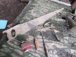5pc Saw Hay Knife Ice Pick Hatchet Niagara Lantern