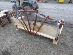 Wood 70in Swing with Back