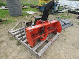 Kubota Snow Blower with Complete Mount