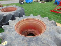 2 Tractor Tires and Rims 30.5-32