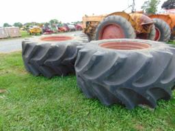 2 Tractor Tires and Rims 30.5-32