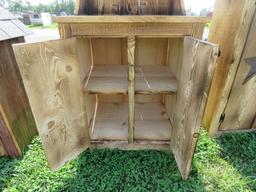 Wooden Stand w/Cabinet