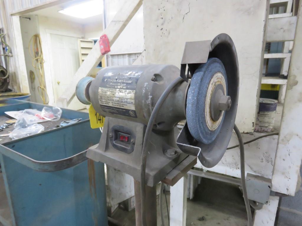 Delta 6 inch Thin-Line Bench Grinder on Pedestal