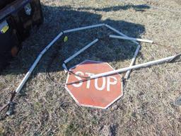 Gate cable w/ stop sign