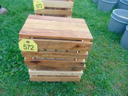 3 Wooden Crates