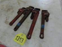 Lot of Pipe Wrenches