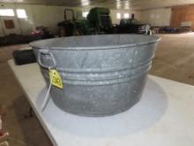 Galvenized Wash Tub