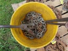 Bucket of Misc Chains