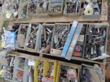 (8) Organizer Bins w/Contents SOLD AS ONE LOT