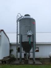 Brock 6ton Grain Bin w/Auger