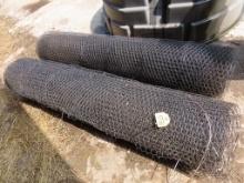 (2) Rolls of Plastic Coated Bird Wire