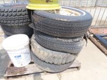Pallet of Tires and Chains