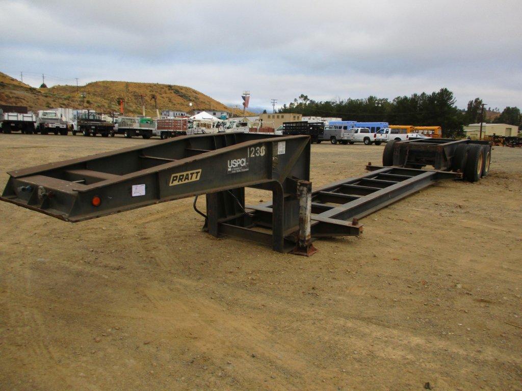 Pratt DD43218A Drop Deck Container Trailer,