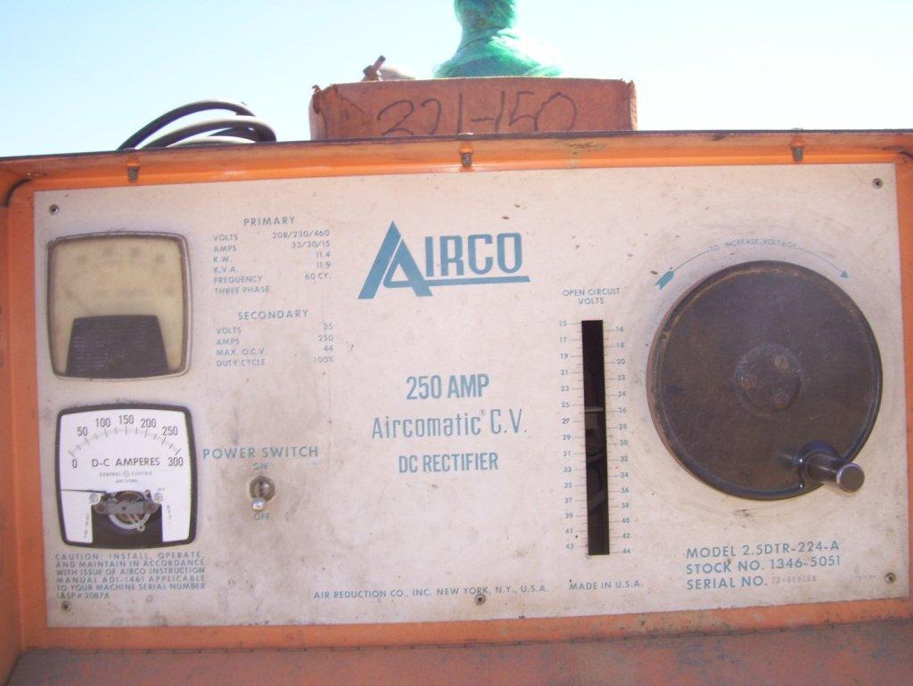 Airco 2.5DTR-224-A 250 AMP Welder,