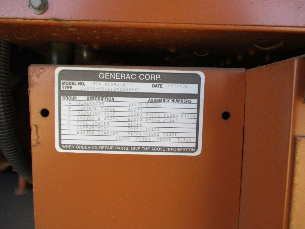 Generac 92A10642-S 31 KVA Standby Generator,