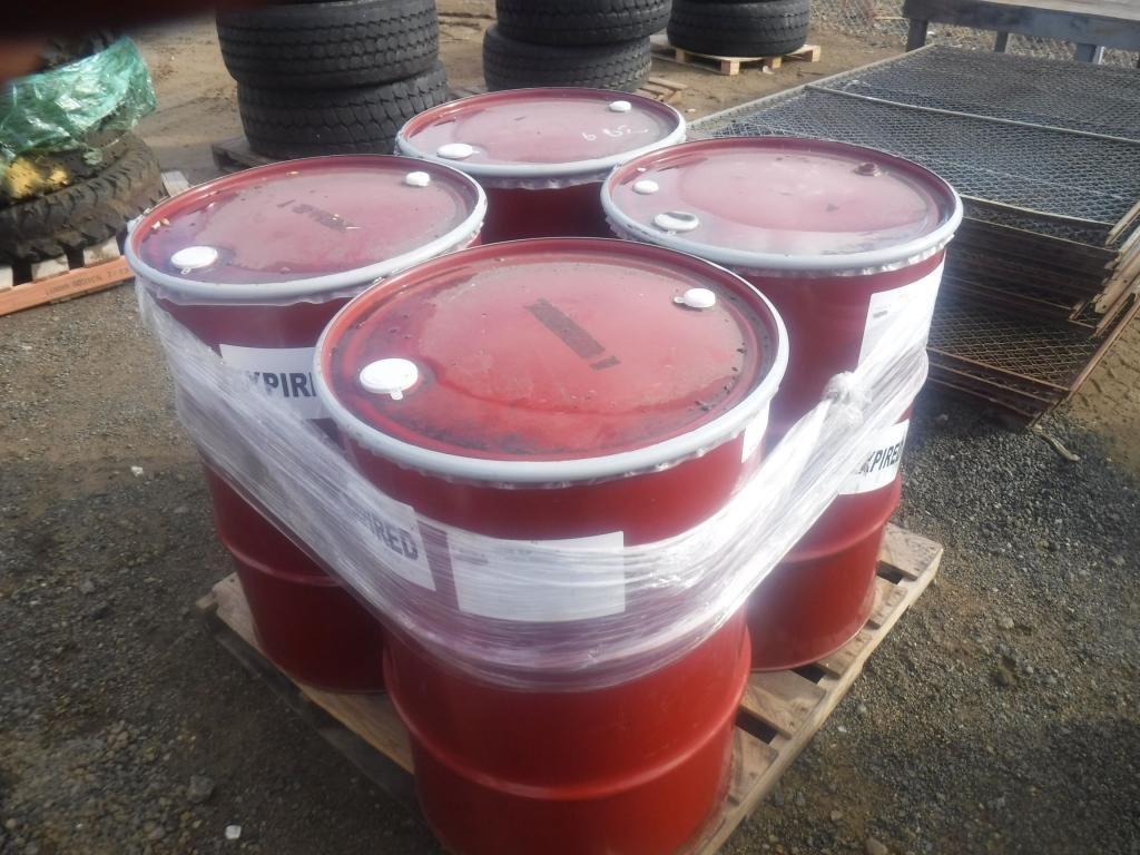 (4) 55 Gallon Drums of Grease Slop N112689.