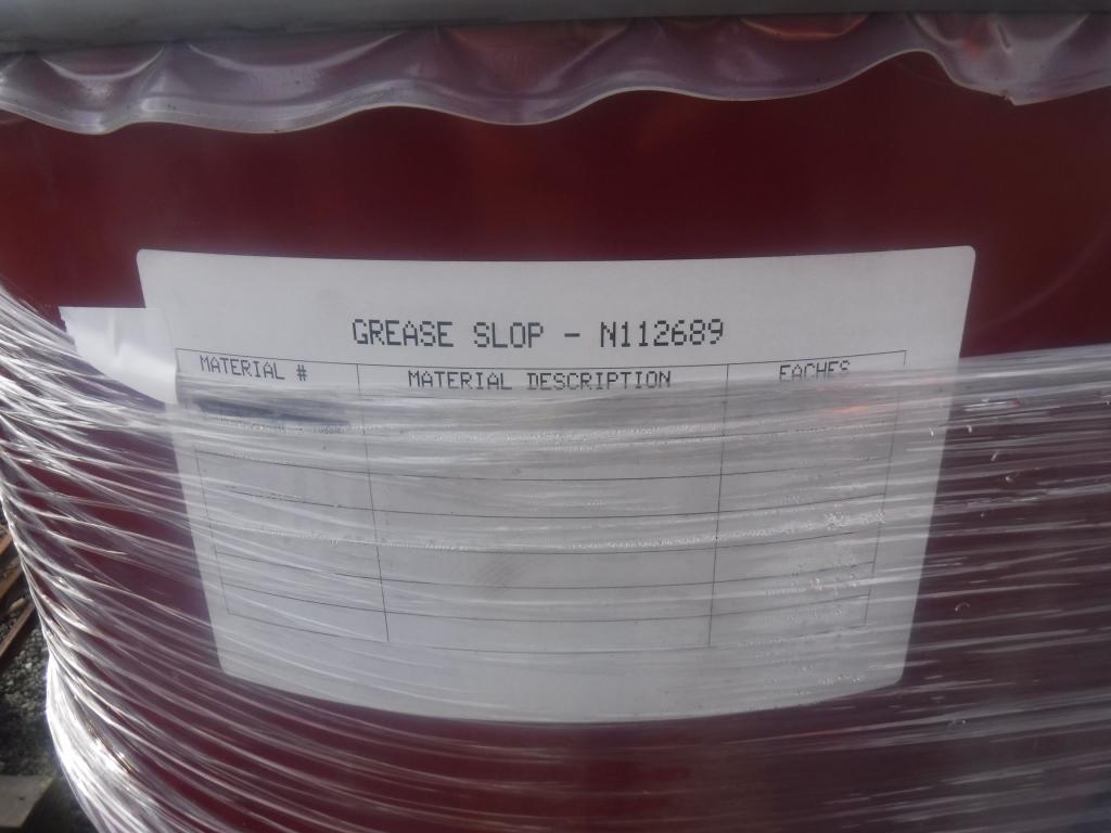 (4) 55 Gallon Drums of Grease Slop N112689.
