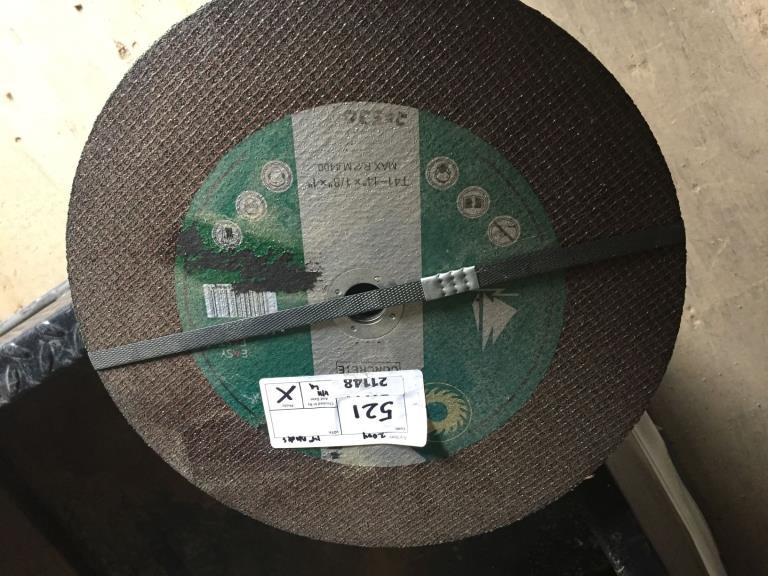 (6) Unused Cut Top Concrete 14" Abrasive Blades.