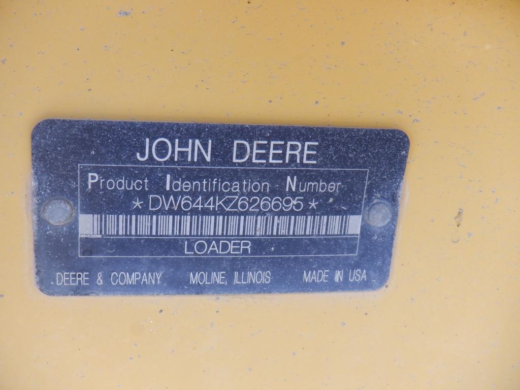 John Deere 644K Wheel Loader,