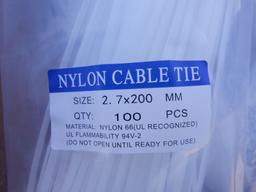 (2) Boxes of 2.7 x 200M Nylon Cable Ties.