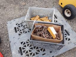 (2) Plastic Crates of Misc Bucket Teeth.