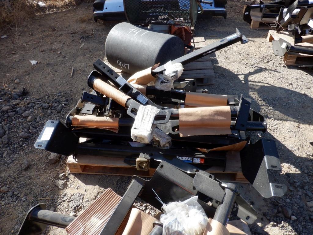 Pallet of Misc Resse Truck Hitches.