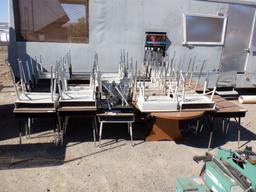 Table, (39) Student Desks, and Extra Legs.