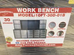 Unused 2022 Steelman 10' Work Bench,