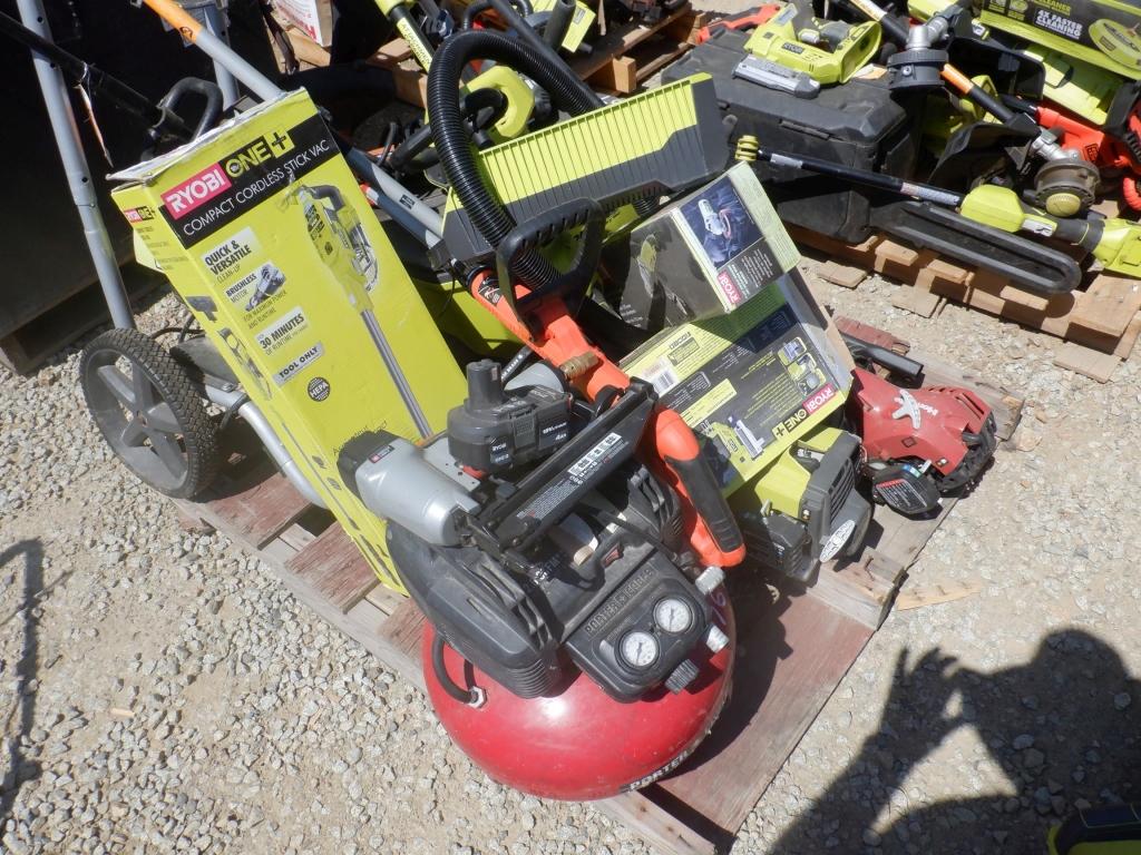 Pallet of Misc Ryobi, Black & Decker and Porter