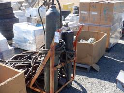 2' x 4' Flatbed Cart of Misc Items, Including