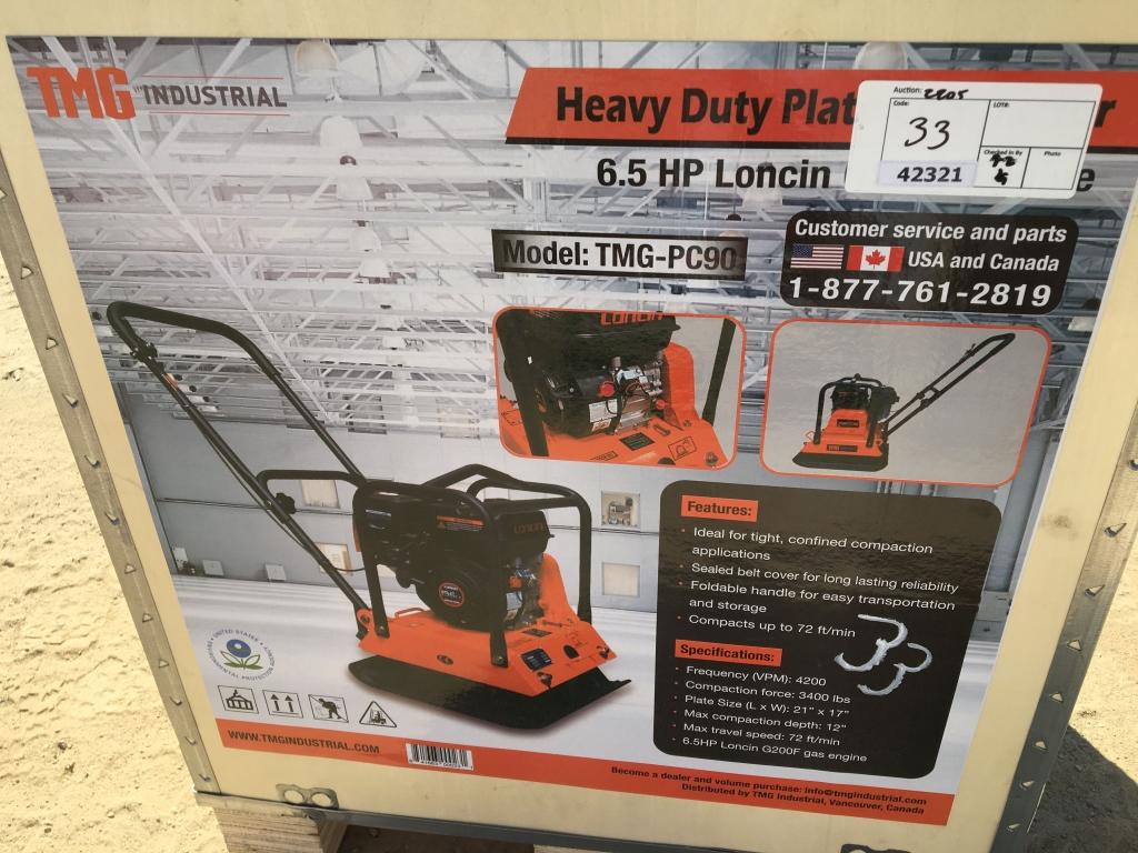 Unused TMG Walk-Behind Plate Compactor,