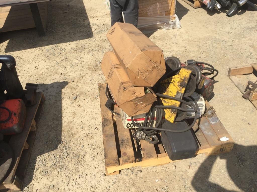 (3) Hoists, and (2) Sweeper Brushes.