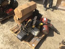 (3) Hoists, and (2) Sweeper Brushes.