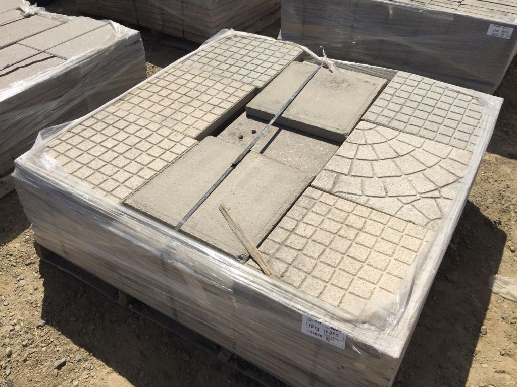 Pallet of Misc 16" x 16" Concrete Pavers.