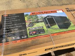 Unused 8' x 10' Metal Apex Shed.