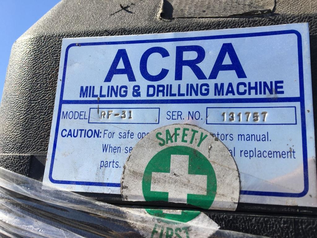 Acro RF-31 Milling & Drilling Machine,