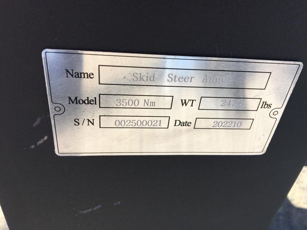 Unused 2022 Greatbear Auger Attachment,