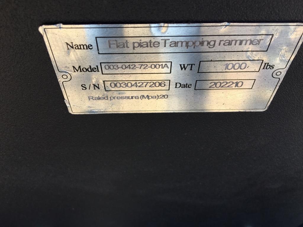 Unused 2022 Greatbear Plate Compactor Attachment,