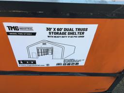 Unused TMG DT3061 30ft x 60ft Dual Truss Storage