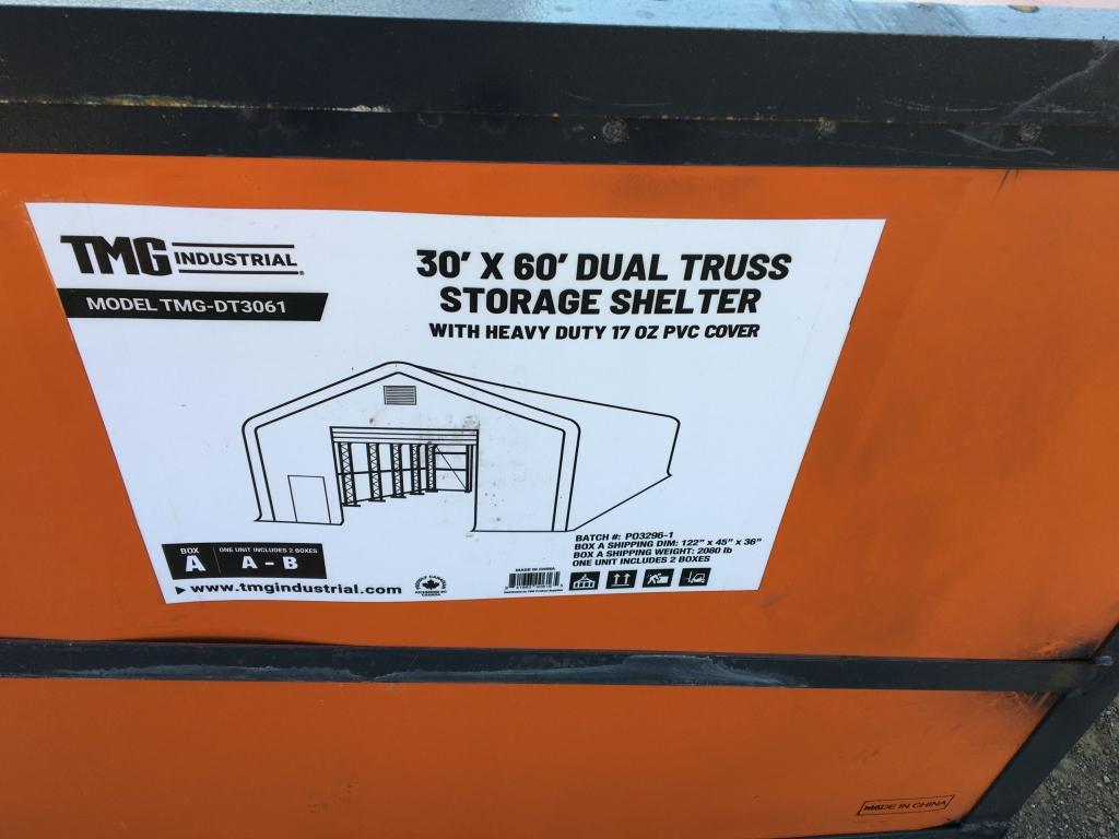Unused TMG DT3061 30ft x 60ft Dual Truss Storage