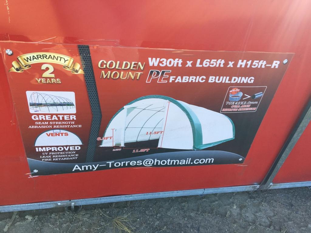 Unused 2022 Gold Mount S306515R 30ft x 65ft x 15ft