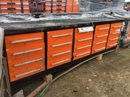 Unused 2022 TMG WB20D 10ft Heavy Duty Work Bench,