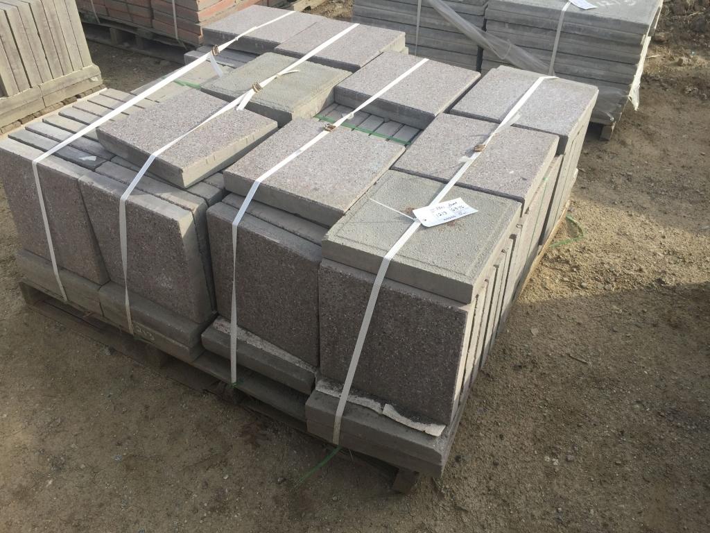 Pallet of 12in x 12in Misc Concrete Pavers.