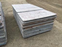 4ft x 8ft Wood Concrete Forms.
