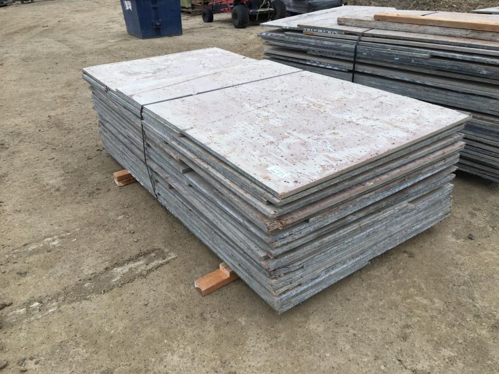 4ft x 8ft Wood Concrete Forms.