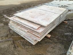 4ft x 8ft Plywood Concrete Forms.
