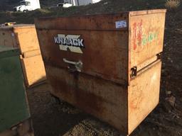 Knaack 48in x 60in x 30in Job Box w/Casters.