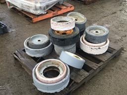 Pallet of Misc Forklift/Scissor Lift Tires