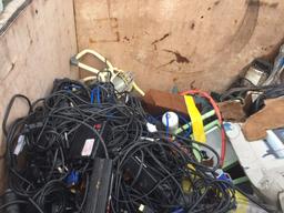 51in x 52in x 46in Wood Crate of Electrical Items,